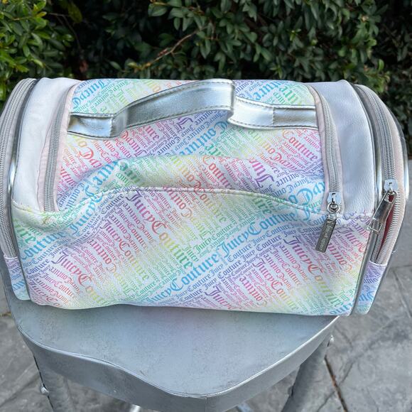 Juicy Couture Mini Duffle Bag Rainbow Hand Bag Y2K - Picture 2 of 12